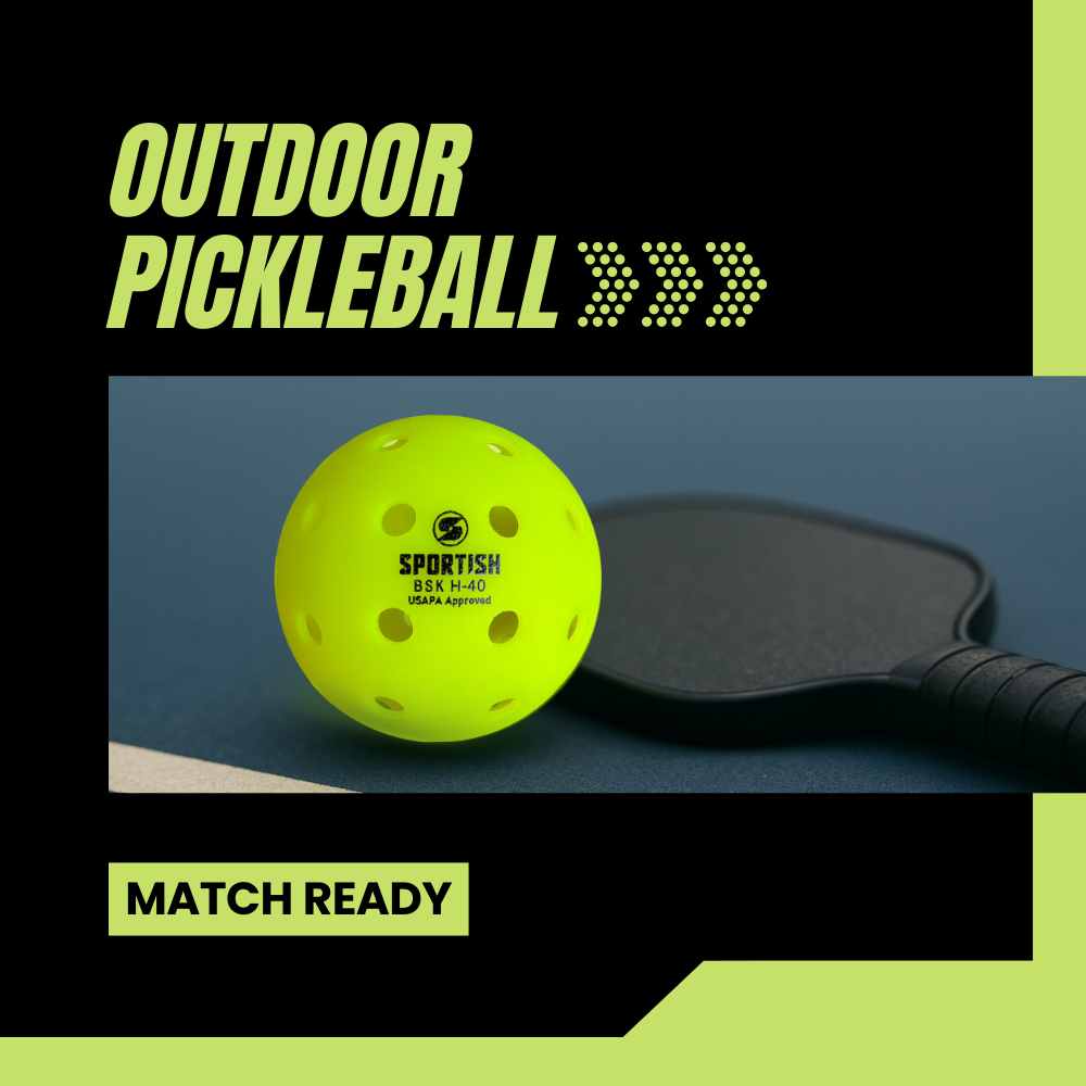 Pickle Ball 40 Holes Floral Yellow