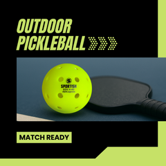 Pickle Ball 40 Holes Floral Yellow