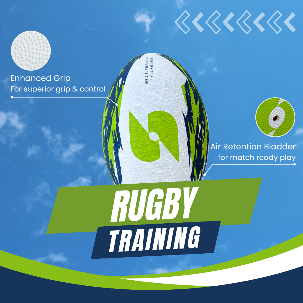 Rugby Training Ball Size 5- Green