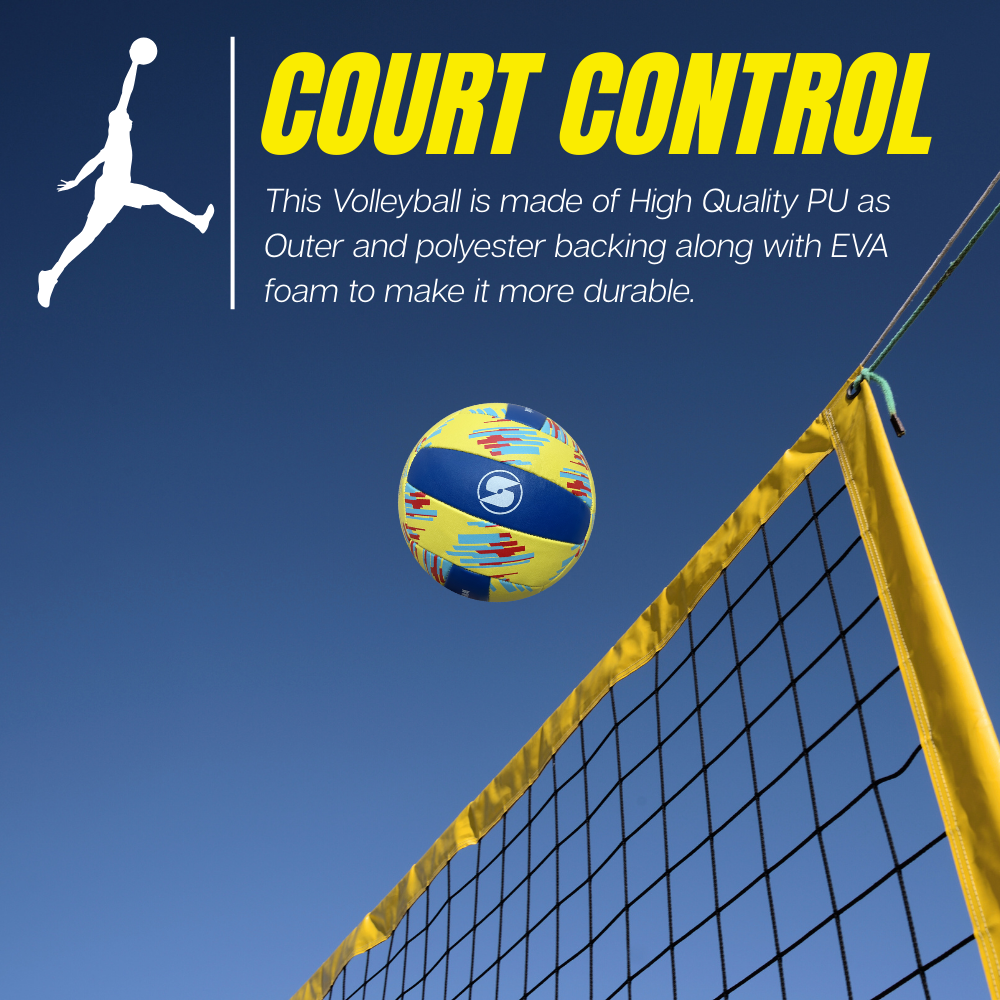 Volleyball Pu Color Yellow Blue