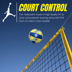Volleyball Pu Color Yellow Blue